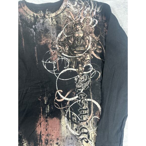 Resurge Angel Graphic Long Sleeve Shirt ~S, M, L, XL, XXL~ - Picture 3 of 10